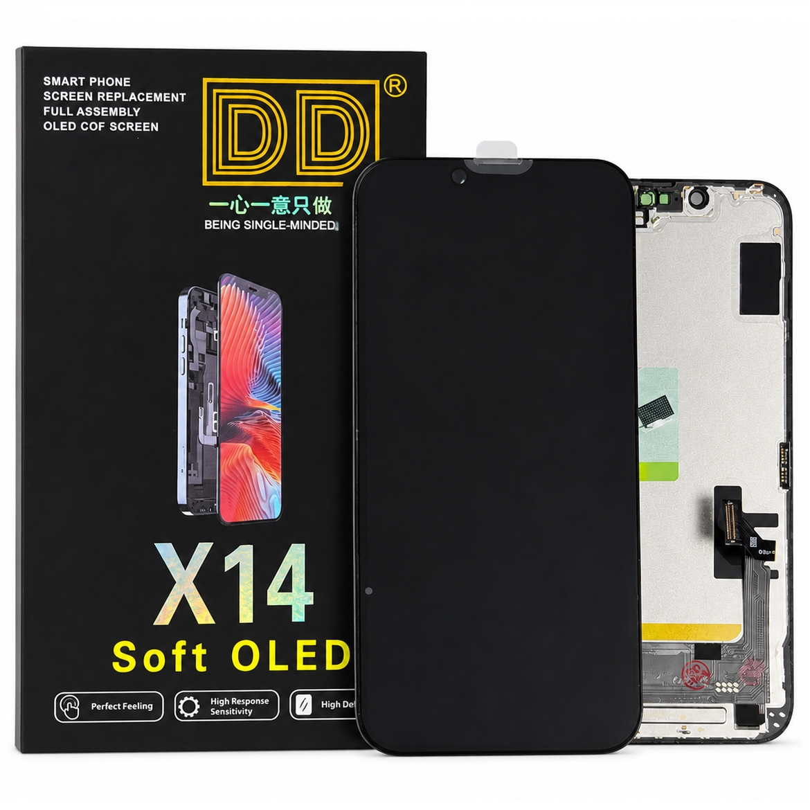 Dotyková deska iPhone 14 + LCD black - DD SOFT OLED