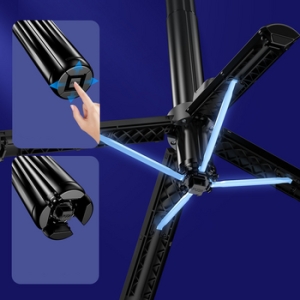 Selfie držák Blavec P10 Gimbal tripod, s funkcí stativu, bluetooth, barva černá