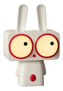 LED stolní lampička BOBI Rabbit, časovač, bílá