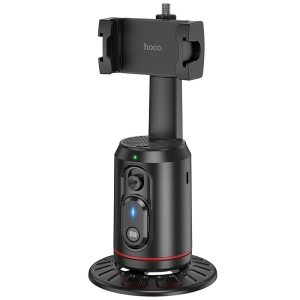 Selfie držák HOCO K23 otočný o 360 stupňů, s automatickým sledováním obličeje, barva černá