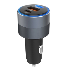 Autonabíječka Forcell F-Energy Alu 2 x USB C + USB A QC4.0 PD SFC2.0 65W šedá