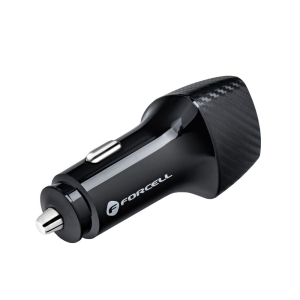 Autonabíječka Forcell F-Energy Carbon USB A QC3.0 3A 18W, černá