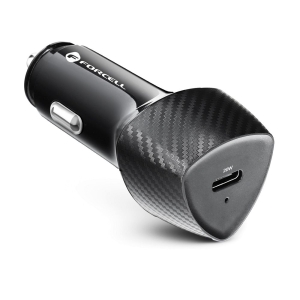 Autonabíječka Forcell F-Energy Carbon USB C QC3.0 PD 3A 20W, černá