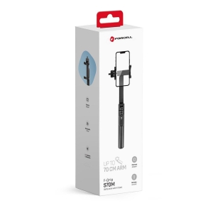 Selfie tyč Forcell F-Grip stativ (30 až 70cm) s bezdrátovým dálkovým ovládáním černá