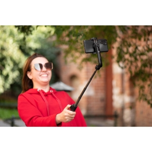Selfie tyč Forcell F-Grip stativ (30 až 70cm) s bezdrátovým dálkovým ovládáním černá
