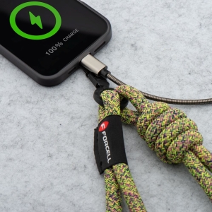 Nastavitelná crossbody šňůrka na telefon Forcell F-Design (max. 82,5 cm v poutku) zelená