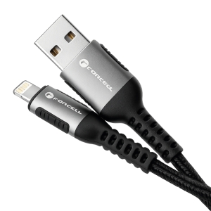 Kabel USB A na Lightning Forcell F-Energy 2.4A 12W Cafule 3 m černý