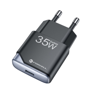 Forcell F-Energy Ultra Slim GaN III USB C, PD 35W QC4.0 3A, černá