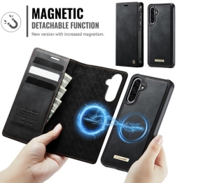 Pouzdro Book CaseMe Magnetic 2v1 iPhone 17, kompatibilní s magsafe, barva černá