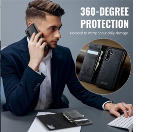 Pouzdro Book CaseMe Magnetic 2v1 iPhone 17 Pro, kompatibilní s magsafe, barva černá
