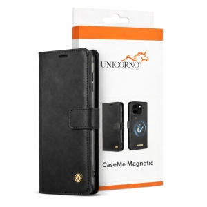 Pouzdro Book CaseMe Magnetic 2v1 iPhone 17 Pro, kompatibilní s magsafe, barva černá