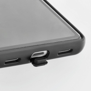 Záslepka pro konektor Lightning, s úchytem pod pouzdro, barva transparentní