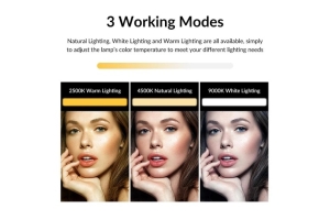 Led světlo Apexel APL-FL06, tripod stojánek, klip na monitor, barva černá
