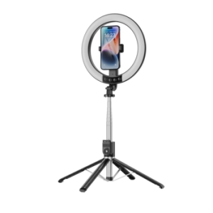 Selfie držák Blavec P55 tripod, s funkcí stativu (až 230cm), 1x led lampa, bluetooth, barva černá