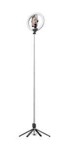 Selfie držák Blavec P55 tripod, s funkcí stativu (až 230cm), 1x led lampa, bluetooth, barva černá