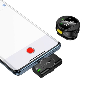 Bezdrátový mikrofon Hoco L21, magnetický, USB C konektor, černý