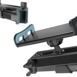 Držák do auta Blavec BH-18 na opěrku sedačky, pro mobilní telefon a tablet, barva černá