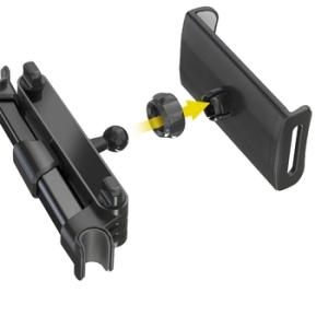 Držák do auta Blavec BH-18 na opěrku sedačky, pro mobilní telefon a tablet, barva černá