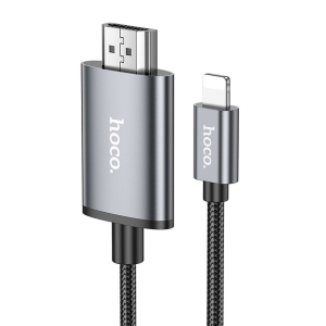 Kabel HOCO UA27, Lightning na HDMI ( Full HD1080p), 2 m, steel grey