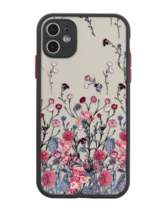 Pouzdro Back Case Floral Flower Samsung S928 Galaxy S24, černá