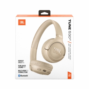 Sluchátka JBL T530BTBEGEU Tune 530, barva beige