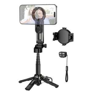 Selfie držák HOCO K27 Pro Live Stand, s funkcí stativu, magnetický, bluetooth v 5.2, barva černá
