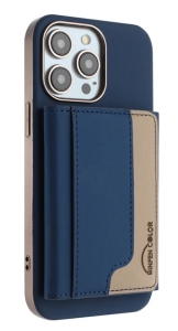 MagSafe wallet Binfen New, na kreditní karty s funkcí stojánku, 6 slotů na kartu, tmavě modrá