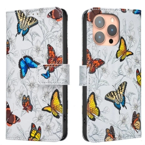 Pouzdro Book Binfen Painted Samsung A145, A146 Galaxy A14 4G/5G, Butterfly