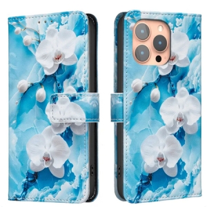 Pouzdro Book Binfen Painted Samsung A576 Galaxy A57 5G, Blue Orchid