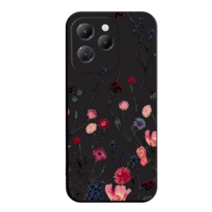 Pouzdro Back Case Colorful Flower Samsung A225 Galaxy A22 4G, černá