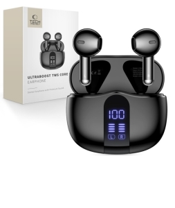 Bluetooth headset Tech-Protect Ultraboost TWS G2, barva černá