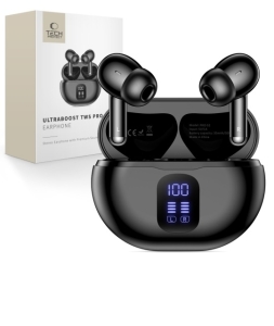 Bluetooth headset Tech-Protect Ultraboost TWS G2 Pro, barva bílá