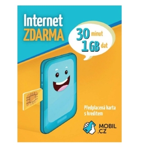 Mobil.cz předplacená SIM 150 Kč