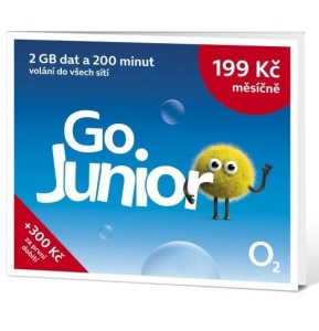 O2 SIM karta Go Junior 200 (2GB + 200 min. volání)