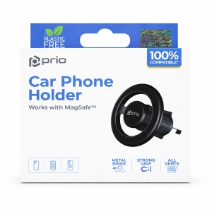Držák do auta PRIO MagSafe do mřížky ventilátoru, černá