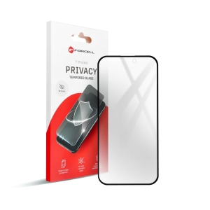 Tvrzené sklo pro iPhone 13 Pro Max, 14 Plus Forcell Privacy Glass černé