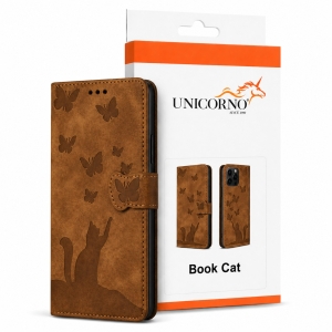 Book Cat Samsung A155, A156 Galaxy A15 4G/5G, hnědá