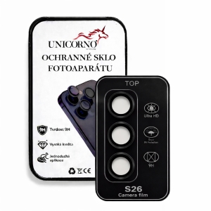 Unicorno ochranné sklo fotoparátu s aplikátorem Samsung S942 Galaxy S26 black