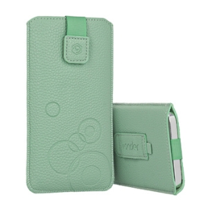 Pouzdro DEKO Wonder, velikost S (12 x 6 cm, např: Nokia 105 2019, 150, 216), zelenkavá