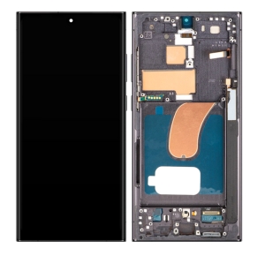 Dotyková deska Samsung S918 Galaxy S23 Ultra + LCD s rámečkem black - IN-CELL (without fingerprint)