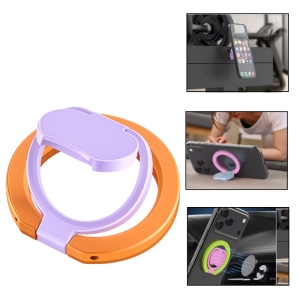 3v1 MagSafe Ring držák na telefon (popsocket, magnetický držák, stojánek), Oranžová/Fialová