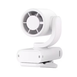 Mini přenosný ventilátor s klipem, bílá