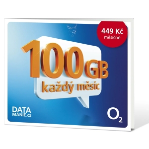 O2 SIM karta 100GB Datamanie