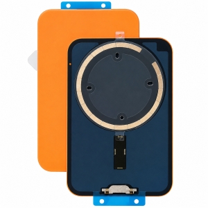 Kryt baterie iPhone 17 PRO MAX orange + metal clip + camera lens + magnet