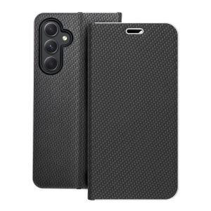 Pouzdro LUNA Book Xiaomi Mi 11 Lite 5G / Mi 11 Lite LTE ( 4G ) / Mi 11 Lite NE, barva černá carbon