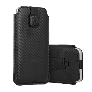 Pouzdro DEKO Wonder Carbon, velikost XXL (17,5 x 9,5), černá