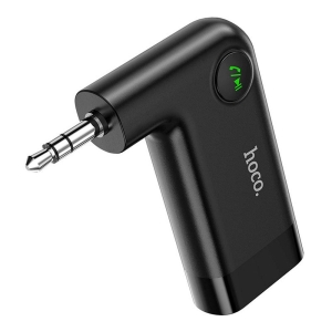 Bezdrátový přijímač do auta Hoco E53, AUX Jack 3,5mm, černý