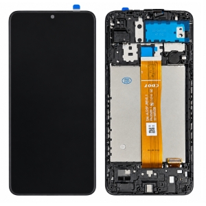 Dotyková deska Samsung A125, A127 Galaxy A12, A12s + LCD s rámečkem black (ver. ALL)