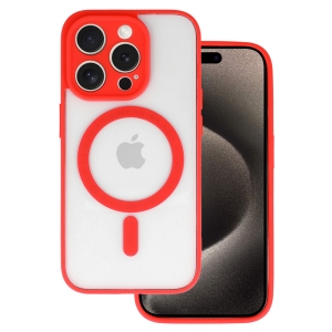 Pouzdro Back Case Acrylic s MagSafe pro iPhone 16, červený