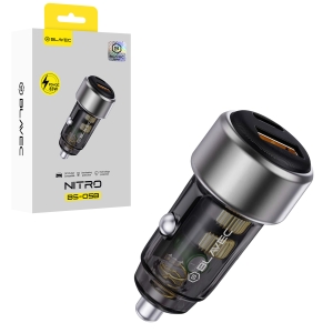 CL adaptér Blavec Nitro, 1x USB C 1x USB A, PD 83W, černá